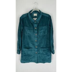 OffOn Clothing Workwear Style Corduroy Jacket Button Front Womens Medium New